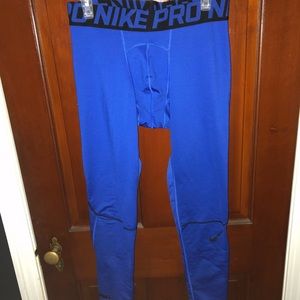 Royal Blue Nike Pro Compression Pants size Men’s M